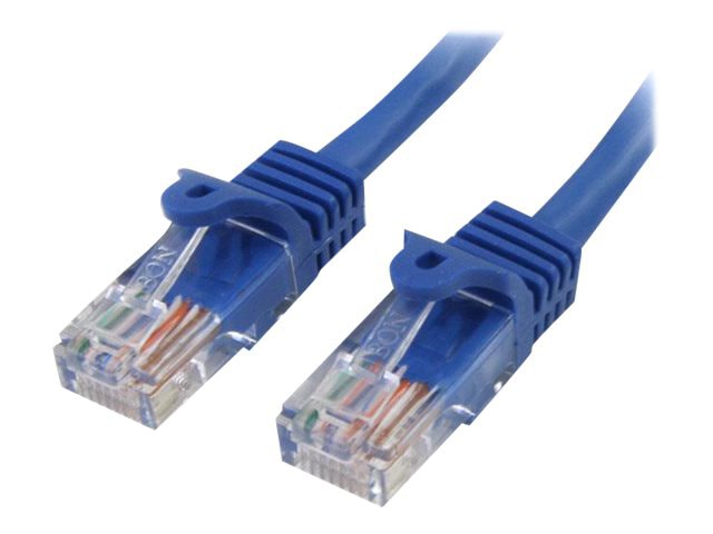 StarTech.com Cat5e Ethernet Cable 5 ft Blue - Cat 5e Snagless Patch Cable