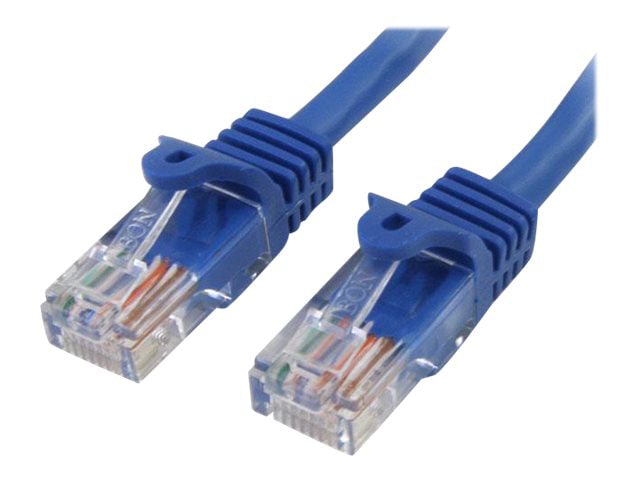 StarTech.com Cat5e Ethernet Cable 75 ft Blue - Cat 5e Snagless Patch Cable