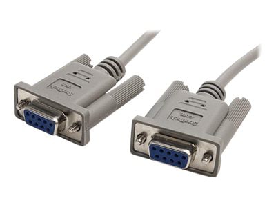 StarTech.com 10' RS232 Serial Null Modem Cable - 10ft Null Modem Cable