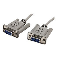 StarTech.com 10' RS232 Serial Null Modem Cable - 10ft Null Modem Cable