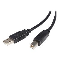 StarTech.com 10' USB 2.0 A to B Cable - Black - USB 2.0 A to B Cable