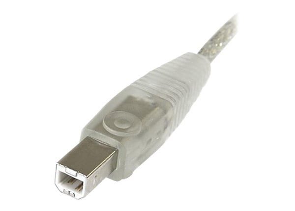 StarTech.com Transparent USB 2.0 Cable - A to B - 4 pin USB Type A (M)
