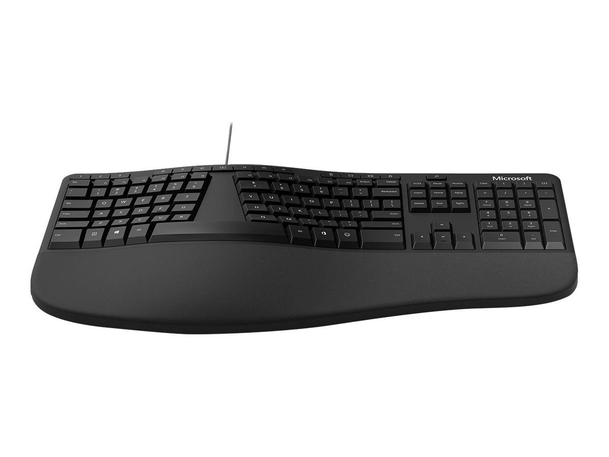 Microsoft Ergonomic Keyboard - for Business - keyboard - Canadian French - black