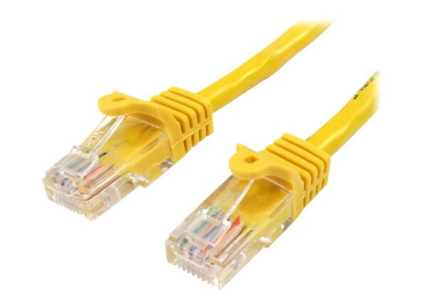StarTech.com 25 ft Yellow Cat5e / Cat 5 Crossover Patch Cable 25ft
