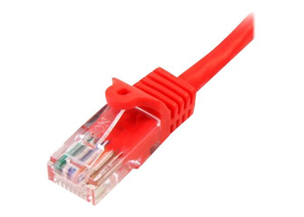 StarTech.com 6 ft Red Cat5e / Cat 5 Crossover Patch Cable 6ft