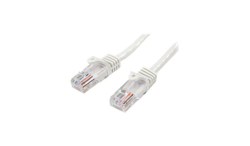 StarTech.com 10 ft White Snagless Cat5e UTP Patch Cable