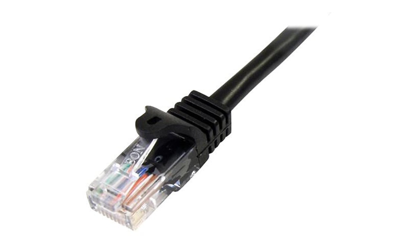 StarTech.com 25 ft Black UTP Cat5e Snagless Patch Cable