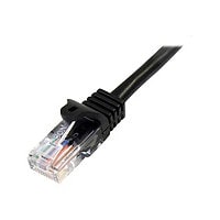 StarTech.com Cat5e Ethernet Cable 25 ft Black - Cat 5e Snagless Patch Cable