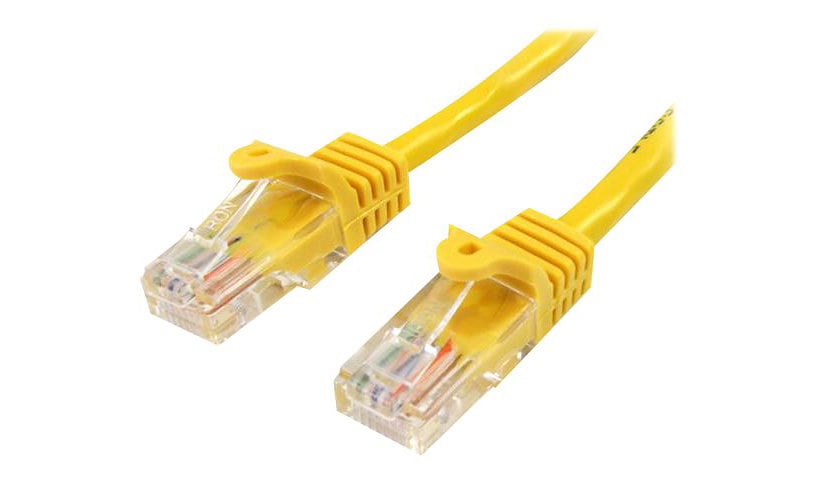 StarTech.com 25 ft Yellow Snagless Cat5e UTP Patch Cable