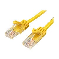StarTech.com Cat5e Ethernet Cable 25 ft Yellow Cat 5e Snagless Patch Cable