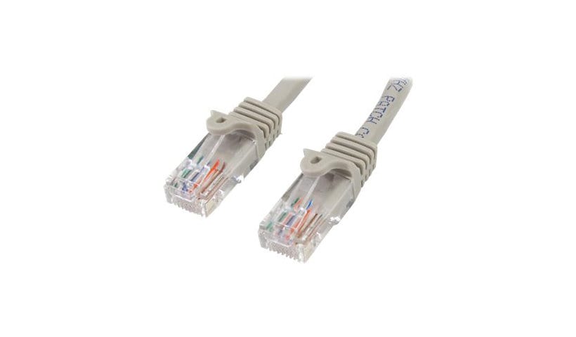 StarTech.com Cat5e Ethernet Cable - 7 ft - Gray- Patch Cable - Snagless Cat
