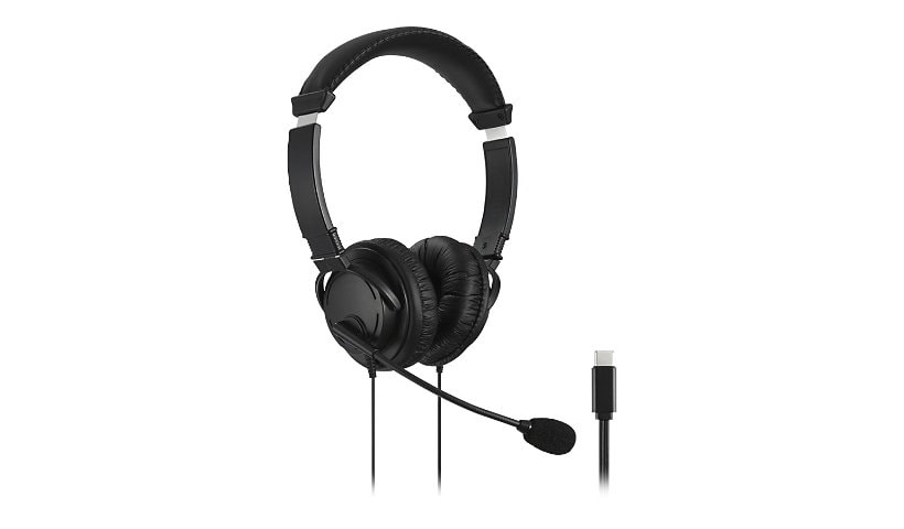 Kensington Hi-Fi USB-C Headphones with Mic - headset