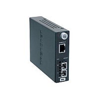 TRENDnet Intelligent 1000Base-T to 1000Base-SX Multi-Mode SC Fiber Media Converter, Up to 550M (1800 ft), Fiber to