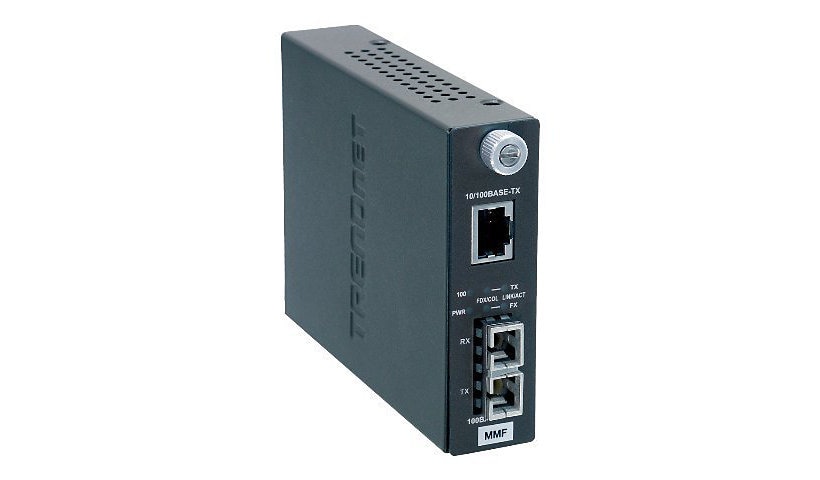 TRENDnet TFC-110 MSC - convertisseur de média à fibre optique - 10Mb LAN, 100Mb LAN - Conformité TAA