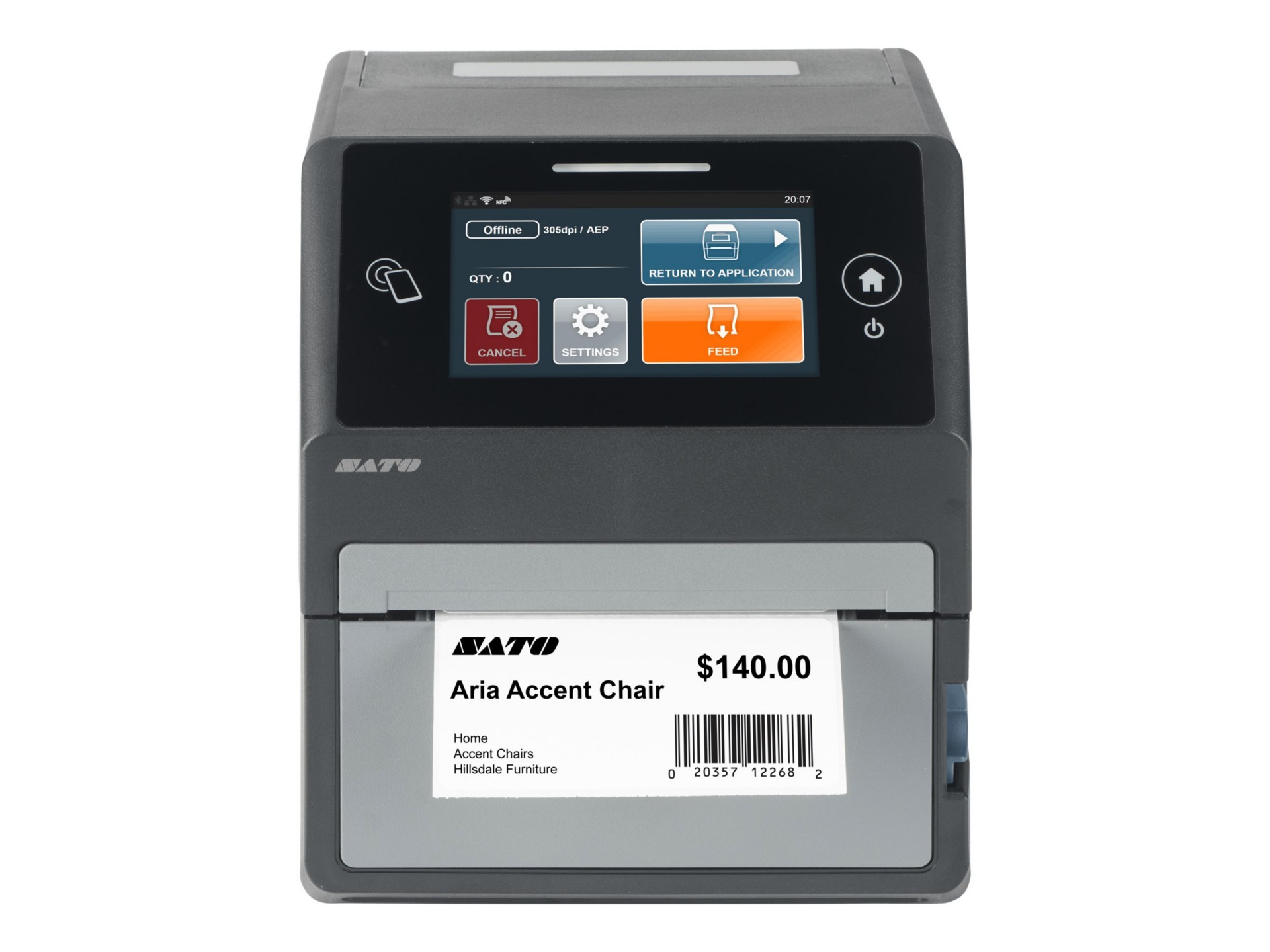 Thumbnail 3 of 7 for SATO CT4-LX - TEMPCHECK Kit - label printer - B/W - direct thermal / therma