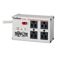 Tripp Lite Isobar Surge Protector Metal 4 Outlet 6' Cord 3330 Joules - protection contre les surtensions
