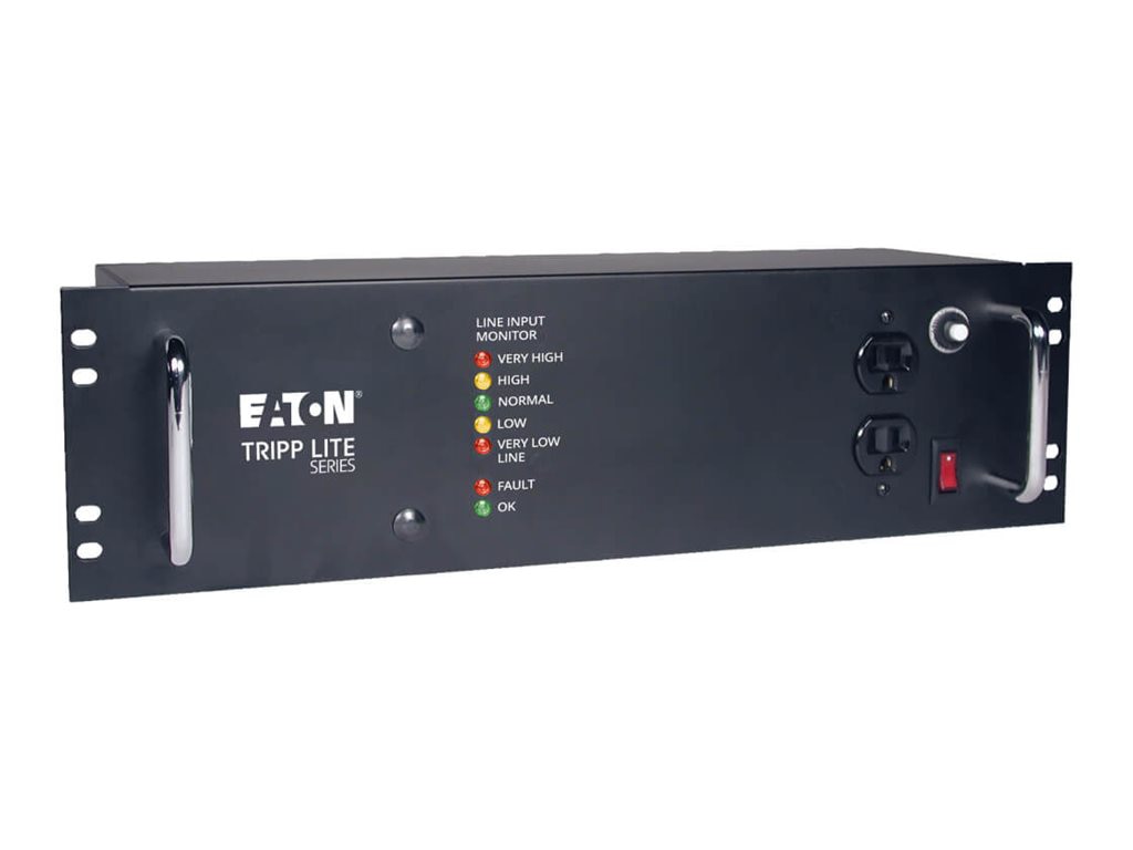 Eaton Tripp Lite Series 2400W Rackmount Line Conditioner w/ AVR / Surge Protection 120V 20A 60Hz 14 Outlet 12ft Cord
