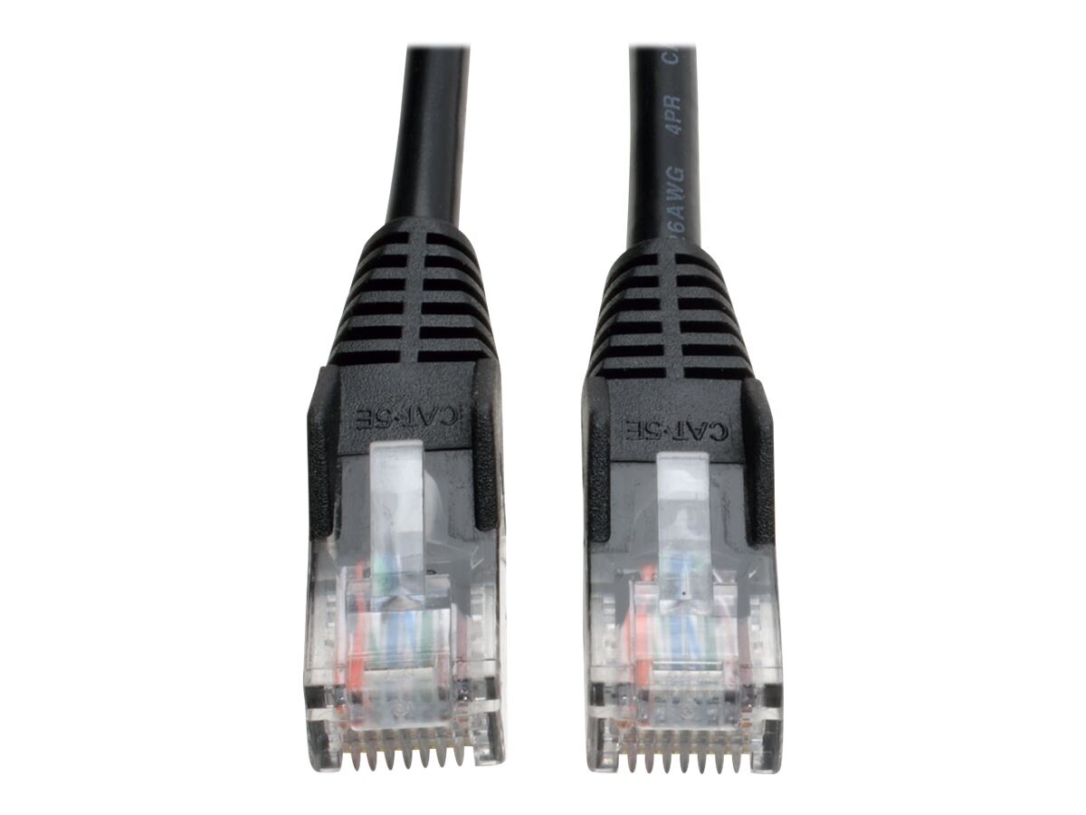Eaton Tripp Lite Series Cat5e 350 MHz Snagless Molded (UTP) Ethernet Cable (RJ45 M/M), PoE - Black, 7 ft. (2.13 m) -