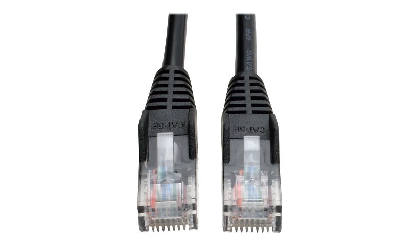 Eaton Tripp Lite Series Cat5e 350 MHz Snagless Molded (UTP) Ethernet Cable (RJ45 M/M), PoE - Black, 14 ft. (4.27 m) -