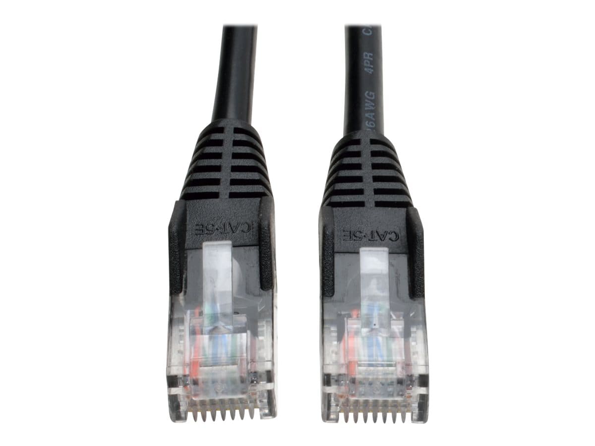 Eaton Tripp Lite Series Cat5e 350 MHz Snagless Molded (UTP) Ethernet Cable (RJ45 M/M), PoE - Black, 25 ft. (7.62 m) -
