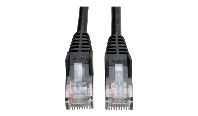 Eaton Tripp Lite Series Cat5e 350 MHz Snagless Molded (UTP) Ethernet Cable (RJ45 M/M), PoE - Black, 25 ft. (7.62 m) -