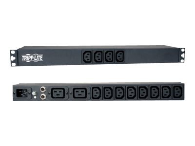 Tripp Lite PDU Basic 100V - 240V 1.6/3.8kW 16A 12 C13; 2 C19 C20 1URM - horizontal rackmount - power distribution unit -