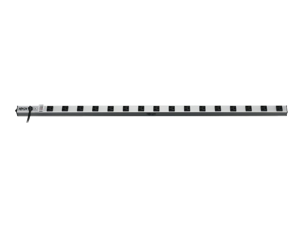 Eaton Tripp Lite Series 16-Outlet Vertical Power Strip, 15-ft. Cord, 5-15P, 48 in. - power distribution strip - 1800