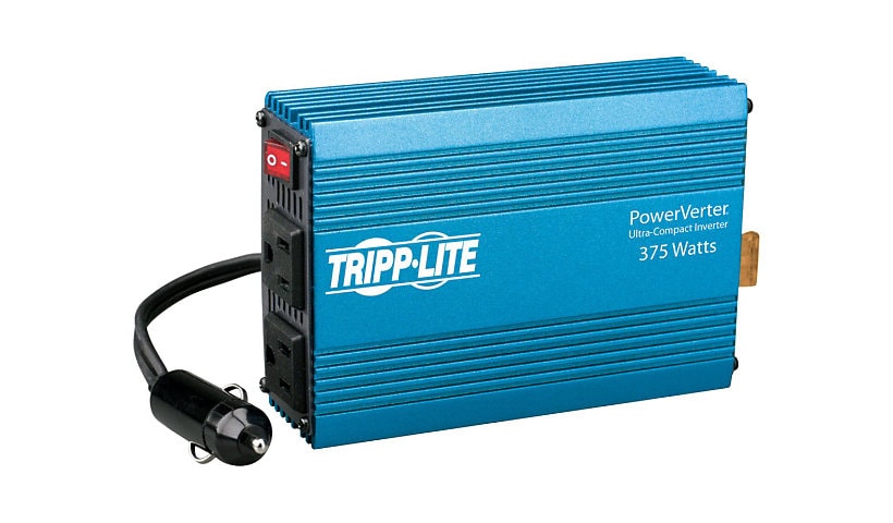 Tripp Lite Compact Car Portable Inverter 375W 12V DC to 120V AC 2 Outlets - DC to AC power inverter - 375 Watt