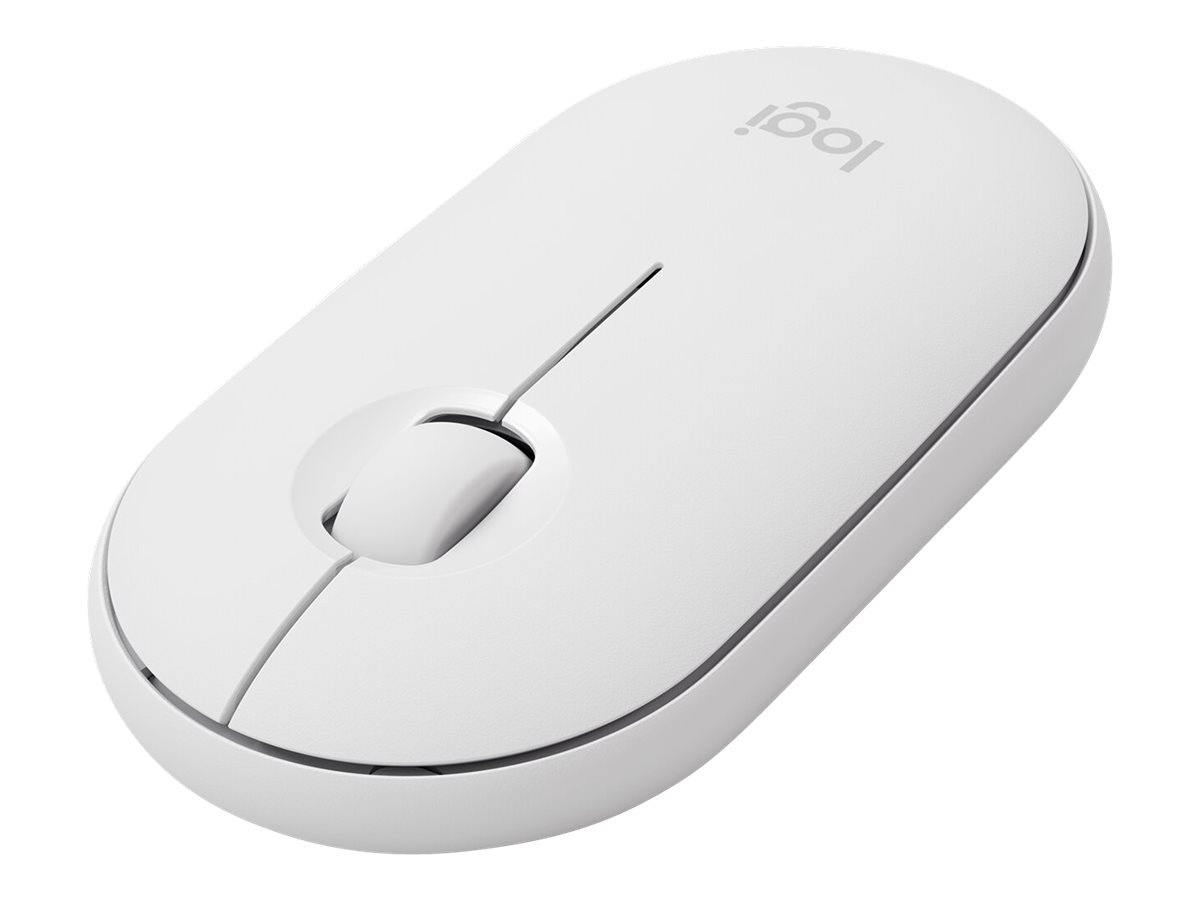 Logitech Pebble M350 - mouse - Bluetooth, 2.4 GHz - white