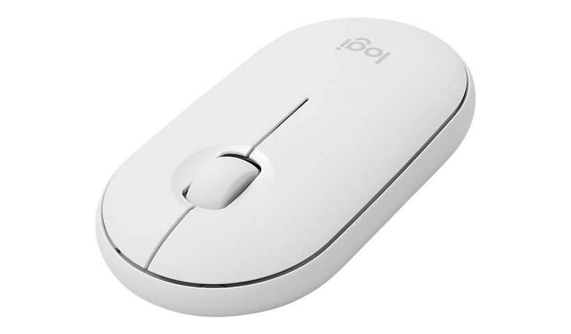 Logitech Pebble M350 - mouse - Bluetooth, 2.4 GHz - white