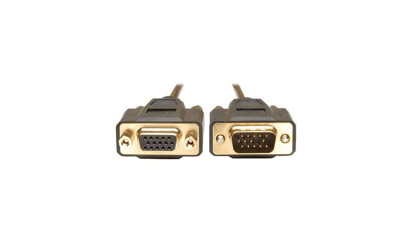 Tripp Lite 6ft VGA Monitor Extension Gold Cable Shielded HD15 M/F 6' - VGA extension cable - 1.8 m