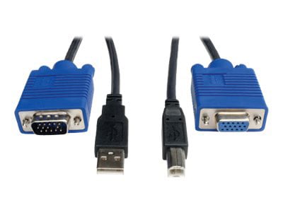 Tripp Lite 6ft KVM Switch USB Cable Kit for KVM Switch B006-VU4-R 6' - câble vidéo / USB - 1.8 m