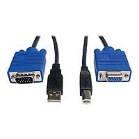 Tripp Lite 6ft KVM Switch USB Cable Kit for KVM Switch B006-VU4-R 6' - câble vidéo / USB - 1.8 m