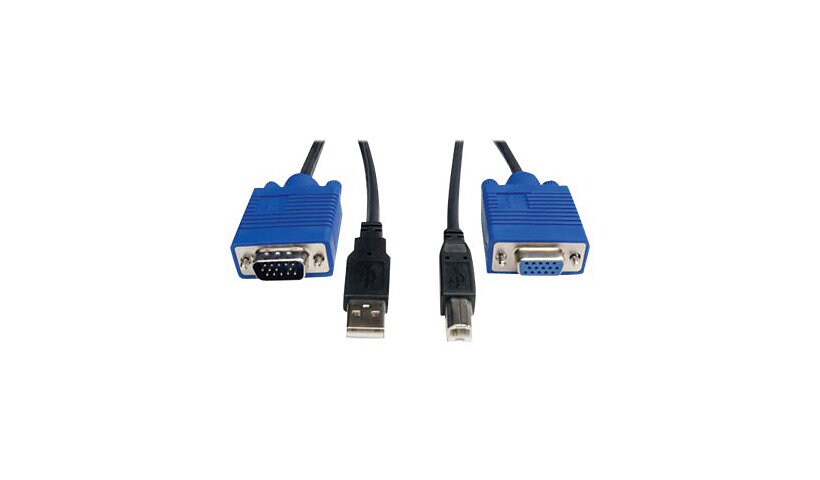Tripp Lite 10ft KVM Switch USB Cable Kit for KVM Switch B006-VU4-R - video / USB cable - 3 m