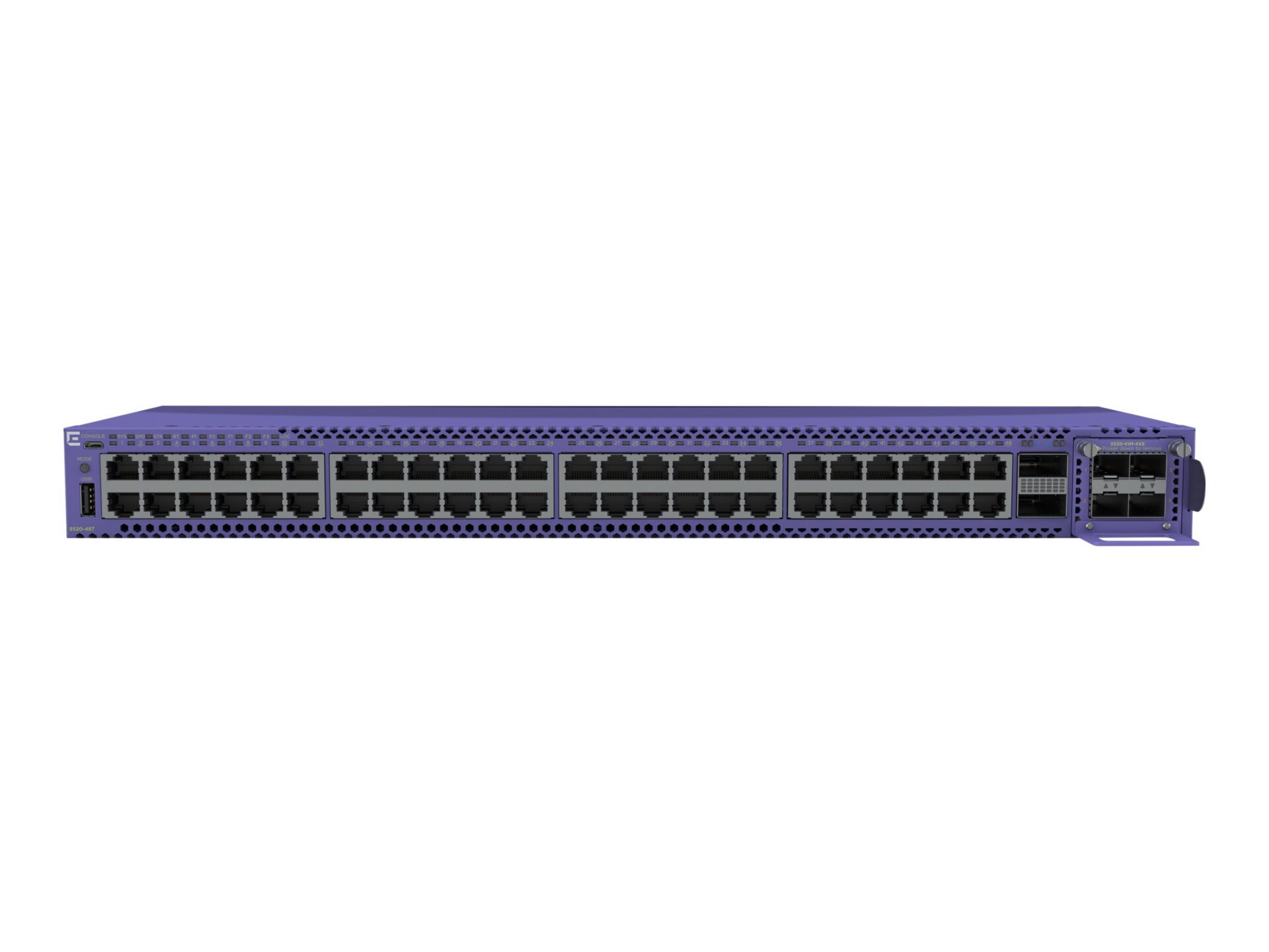 Extreme Networks ExtremeSwitching 5520 series 5520-48W - switch - 48 ports  - managed - rack-mountable - 5520-48W - Ethernet Switches 
