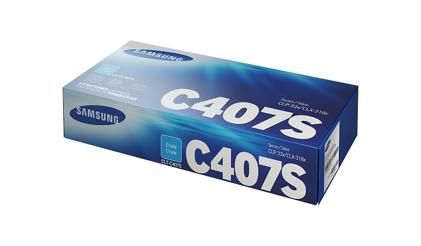 Samsung CLT-C407S - cyan - original - toner cartridge