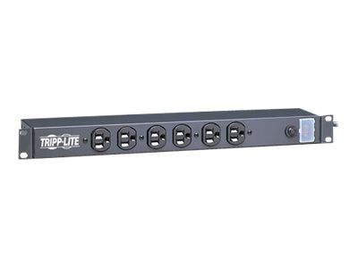 Eaton Tripp Lite Series Power Strip Rackmount Metal 120V 5-15R 12 Outlet 15' Cord 1URM - power distribution strip