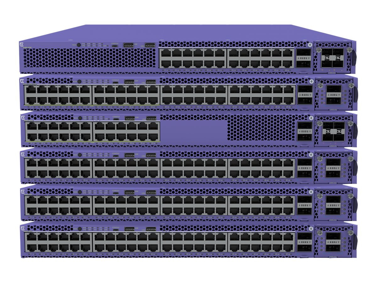 Extreme Networks ExtremeSwitching X465 Series X465-24MU-24W - Bundle - switch - 24 ports - managed - rack-mountable