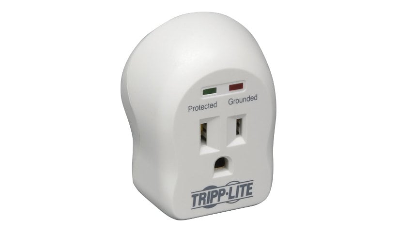 Tripp Lite Surge Protector Wallmount Direct Plug In 120V 1 Outlet 600 Joule - protection contre les surtensions - 1800 Watt