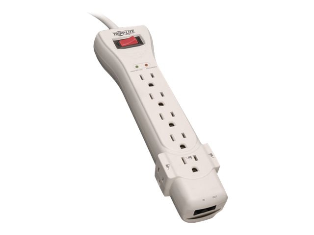 Tripp Lite Surge Protector Strip 120V 7 Outlet RJ11 7ft Cord 2520 Joules