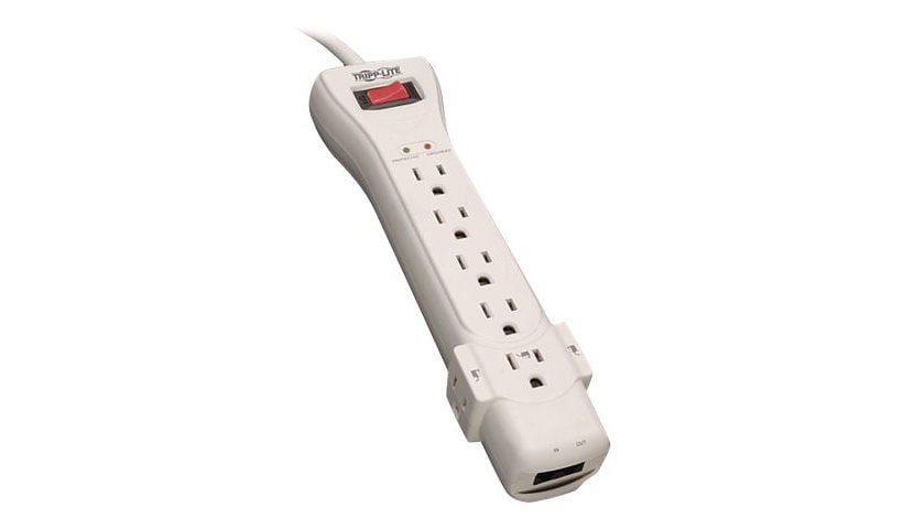 Tripp Lite Surge Protector Power Strip 120V 7 Outlet RJ11 7' Cord 2520 Joules - surge protector