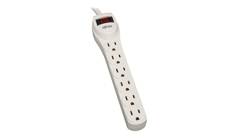 Tripp Lite Surge Protector Power Strip 120V 6 Outlet 2' Cord 180 Joule - surge protector