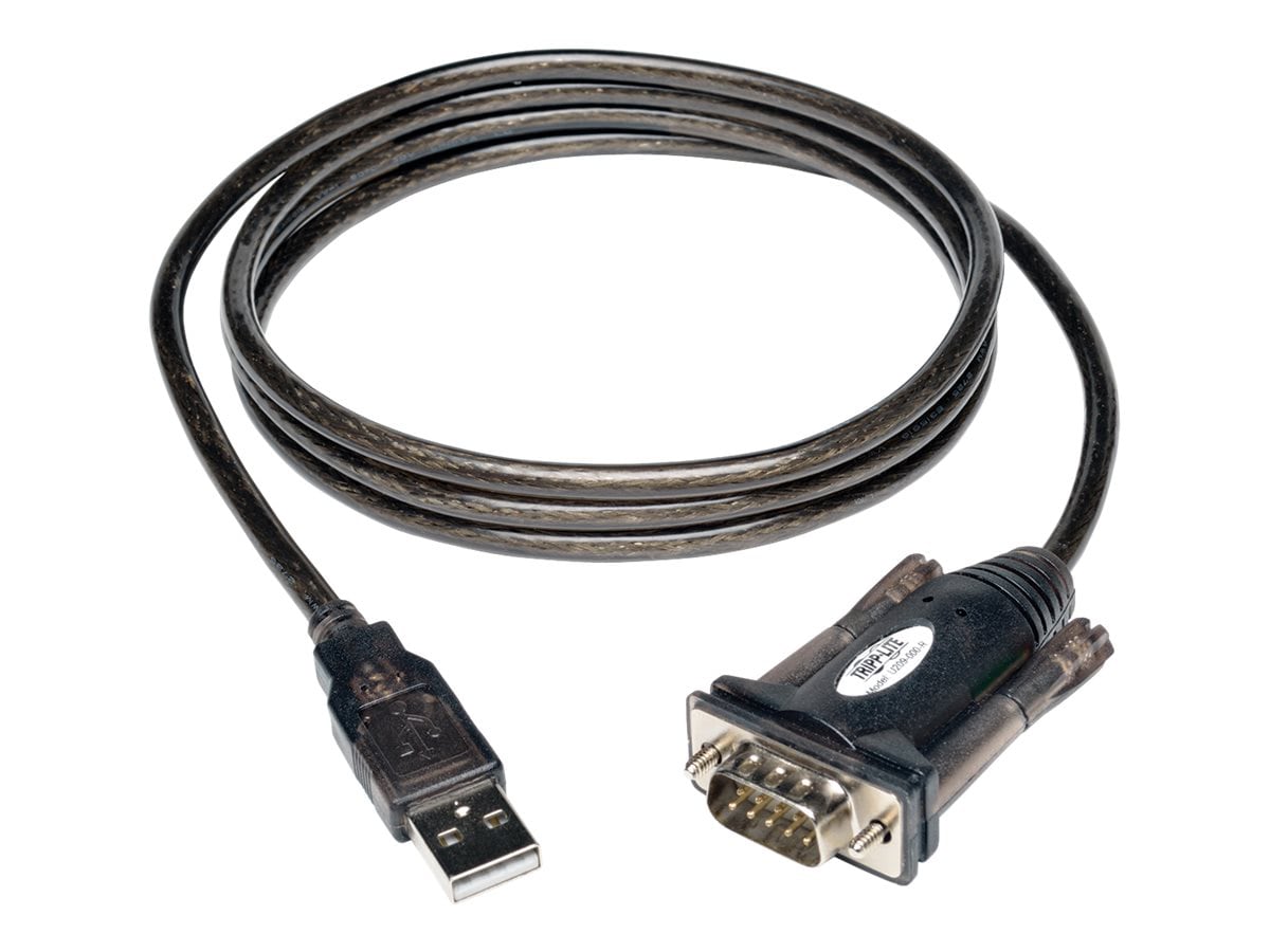 Câble adaptateur USB à série Tripp Lite, USB-A à DB9 RS-232 M/M, 5 pi