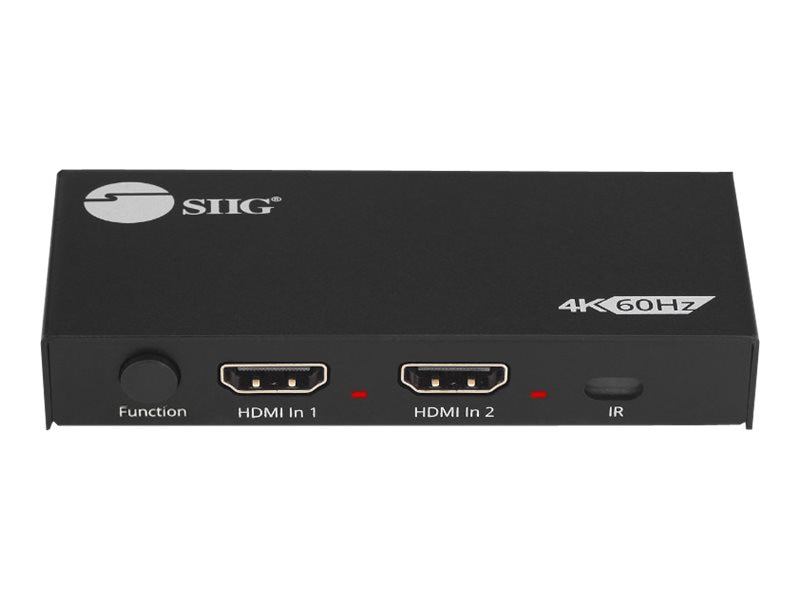 Thumbnail 2 of 8 for SIIG 2 Port HDMI 4K HDR Splitter / Switcher - video/audio splitter/switch - 2 ports