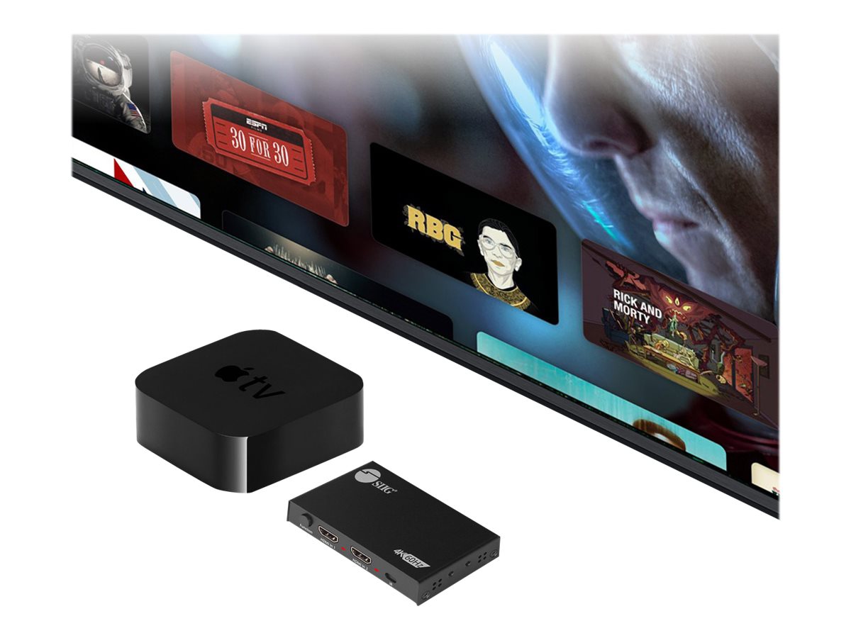 Thumbnail 4 of 8 for SIIG 2 Port HDMI 4K HDR Splitter / Switcher - video/audio splitter/switch - 2 ports