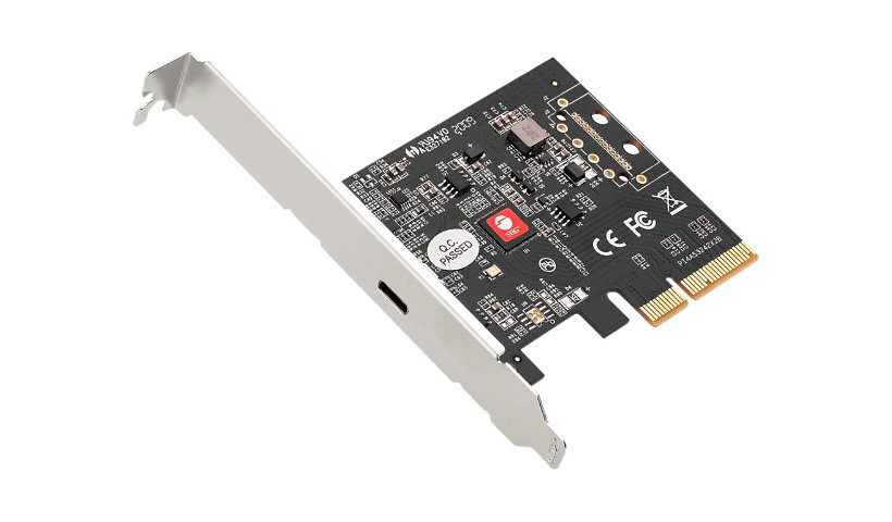 SIIG Single USB 3.2 Type-C Gen 2x2 20G PCIe Card - USB adapter - PCIe 3.0 x4 - USB-C 3.2 Gen 2 x 1