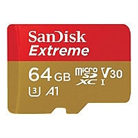 SanDisk Extreme - Flash Memory Card - 64 GB - microSDXC UHS-I