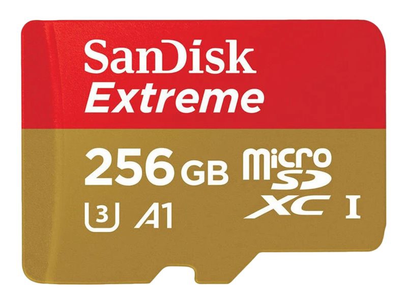SanDisk Extreme - flash memory card - 256 GB - microSDXC UHS-I
