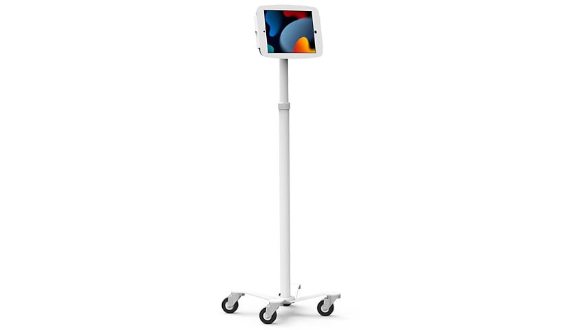 Maclocks Rise Freedom Enclosed Rolling Kiosk - cart - for tablet - white