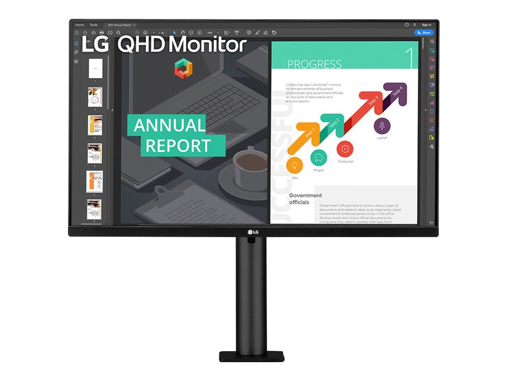 LG 27" Ergo IPS QHD USB Type-C Monitor